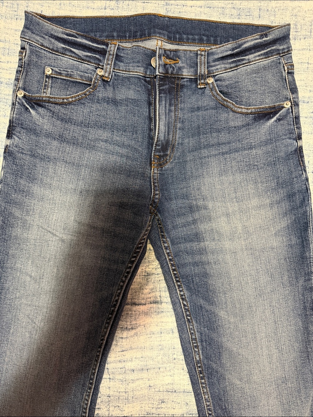 Cheap Monday Men’s Skinny Jeans in Faded Blue Wash